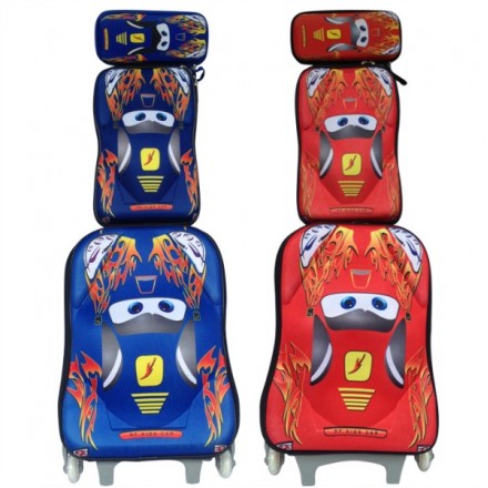 Cars Eva 3pcs Trolley School Set