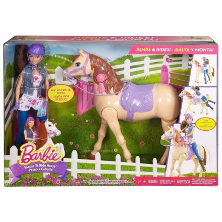 Barbie® Saddle 'N Ride Horse™ and Teresa® Doll