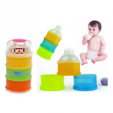 Baby 3 cells Milk Powder Dispenser - Baby King, Apple baby