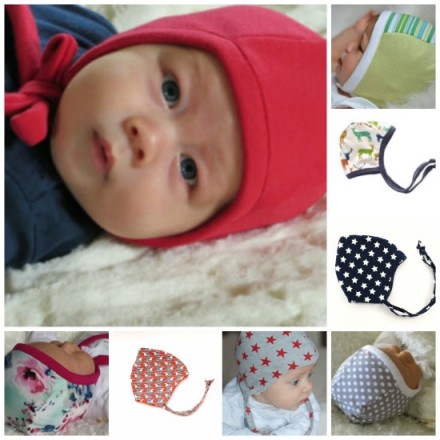 Baat Co. Baby Cotton Pilot Hat with Rope- assorted designs- Boys & Girls