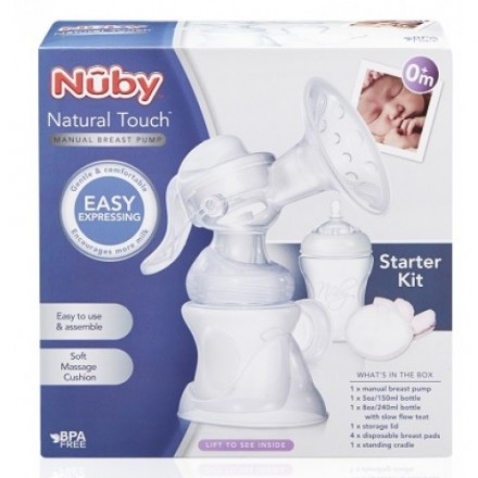 NUBY Natural Touch Comfort™ Manual Breast Pump (0mth+)