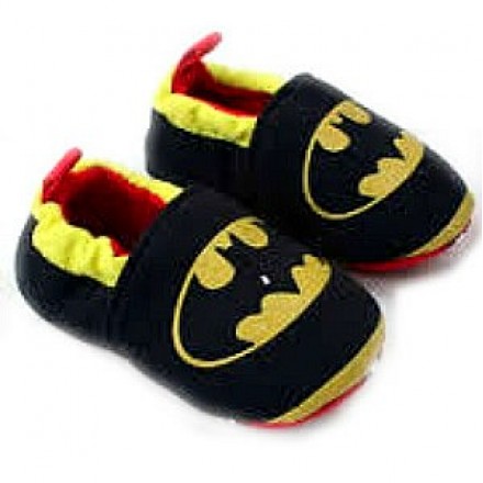 Batman Baby Boy Cotton Crib Prewalker Shoes- Size 1
