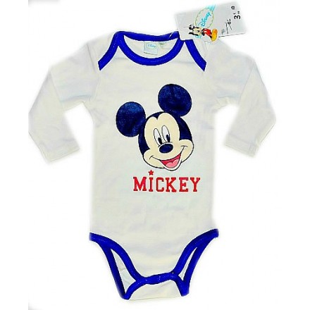 Disney Mickey Long-sleeve Bodysuit (0-24mths)