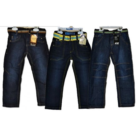 Boys Belted Denim Jeans (ZARA, GAP, H&M) - 3-7yrs