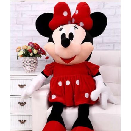 Disney Minnie Mouse 14" Inch Plush w/ Red Dress and Bow