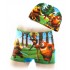 Boys Cartoon Swim Trunks and Cap set (2-4yrs, 5-7yrs, 8-10yrs)