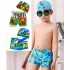 Boys Cartoon Swim Trunks and Cap set (2-4yrs, 5-7yrs, 8-10yrs)