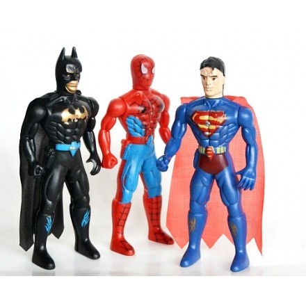 Boys 3pack Super hero MINI figures with Light