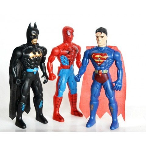 Boys 3pack Super hero MINI figures with Light