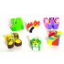 6pack Numbers & Alphabets Erasers in Blister Pack