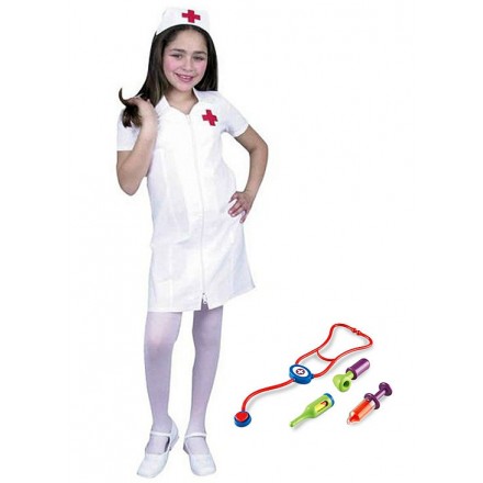  Nurse Girl Costume with tools- 4-6yrs, 7-10yrs
