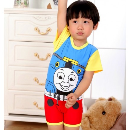 Cute Thomas Toddler One piece Swimsuit & Cap- 2yrs