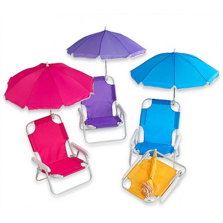 Baby Beach Chair with Umbrella- assorted colours