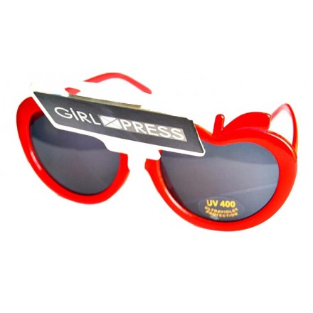 Girl Express Apple Sunglasses with UV 400-Ultra Violet Protection (10yrs-adults)