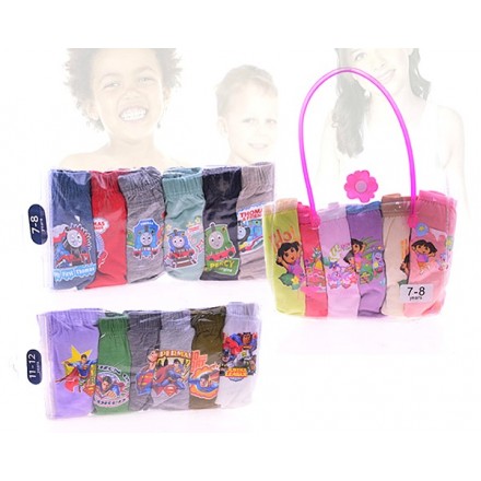 Character 6 pack briefs- Girls, Boys- 2-10yrs