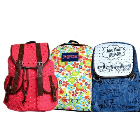 Fashion Girls/Boys College Satchel Rucksack- assorted designs