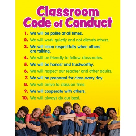 Classroom Code Of Conduct Chart