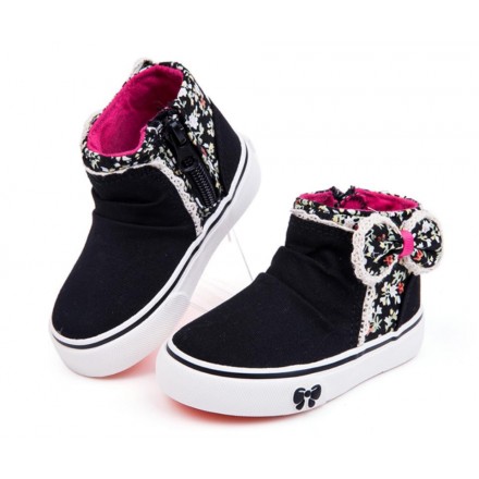 Babaya Girls Floral Bow Hi-top - Size 32- 2 colours