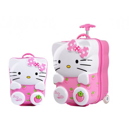 18inches Hello Kitty 3D ABS Trolley with 13inch Backpack