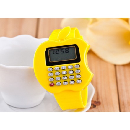 Apple Shape Calculator Kid Watches for Older Kids- assorted colours