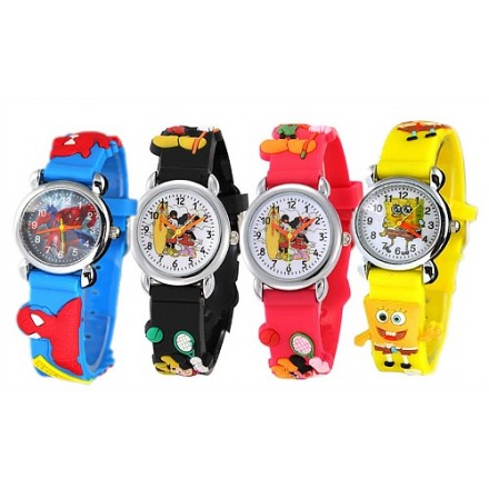 3D Cartoon Kids Quartz Watches- assorted 