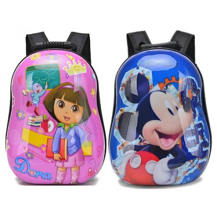 Cartoon Oblong ABS 13inches backpacks- assorted designs