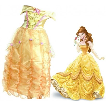 Disney's Beauty and the Beast Belle Ultra Prestige Girls Costume (8-10yrs)