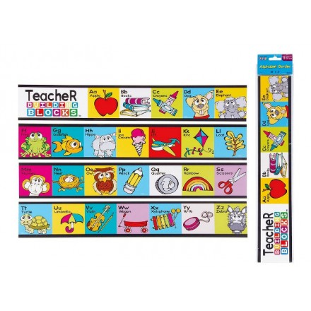 ALPHABET BORDER STRIPS- 18 feet Total