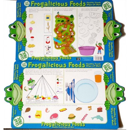  Leap Frog Frogalicious Healthy Foods Wipe-off Mat Placemat
