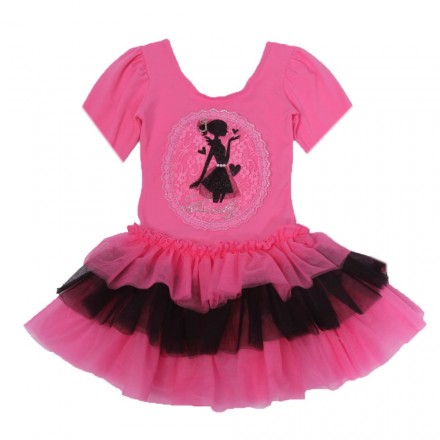 Lovely Barbie Girl Ballerina Leotard Tutu Dress (3-7yrs)