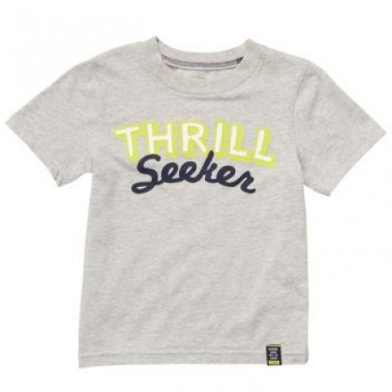 Carter's boys short sleeve 'THRILL SEEKER' Orange graphic tee- 24mths