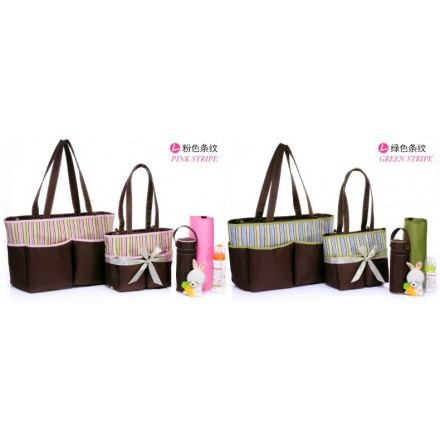 Carter's Colorland 4pc Multifunctional Diaper Bag Set (2 colours Pink & Blue)