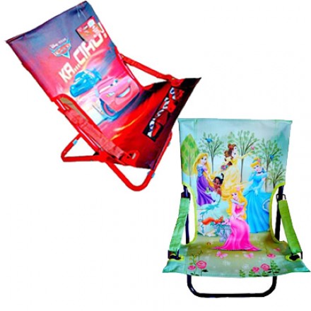Disney Toddler Foldable Beach Chair- Cars & Princess