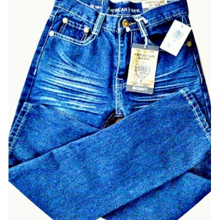 AMERICAN HAWK Boys Blue Skinny Jeans- 10-12yrs