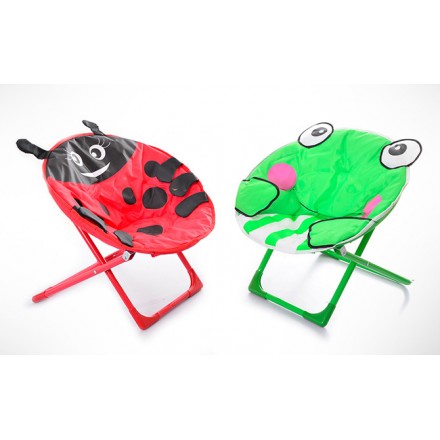Cartoon Animal Moon Padded Foldable Chairs