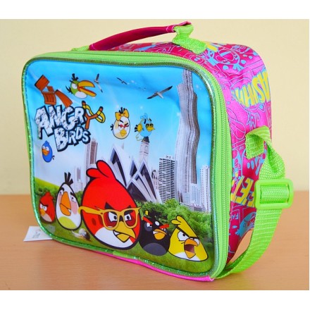 Angry Birds Rectangular Lunch bag with strap- REDUCED