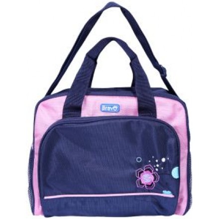 Bravo Mother & Baby Bag (flower)- 2 colours - Blue & Pink