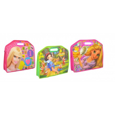 Character Girls Party Tote Carry Bag- Tangled, Snow white, Barbie
