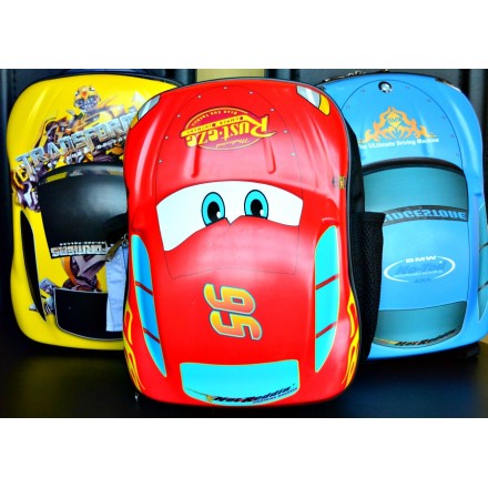 14inch Cars ABS Backpacks- Mcqueen, BMW, Transformers