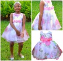 Bonnie Jean Floral Organza Dress (2-5yrs)
