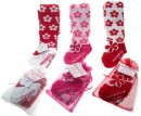 Soft Touch Pretty patterned Mary Jane diamante flower trim tights - 0-12mths