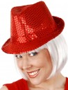 Red Sequin Fedora hat- No lights (Adults-Older kids)