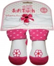 Soft Touch Baby Girls Flower Headband and Baby Socks Set