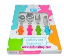 4pc Children's Stainless Steel Cutlery Set – Teddy