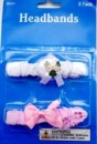 Baby Girl 2 pack Hair bands-0-6mths