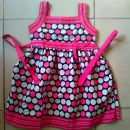 Girls Polka dot Sleeveless Dress-  6yrs
