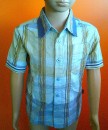 Mexx Toddler Boys Plaid Shirt with ribbed collar & sleeve- 2yrs