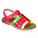 Cherokee Jada Toddler Girls Multi-Color Strappy Sandals- US Size 11