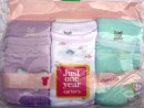 Carter's Just One Year, 3 Piece  body suit Set for Baby Girl(6-9mths)