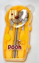 Character Stainless Steel Cutlery with Chopsticks- Pooh,Kitty